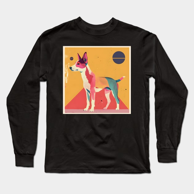 Basenji in 70's Long Sleeve T-Shirt by NatashaCuteShop